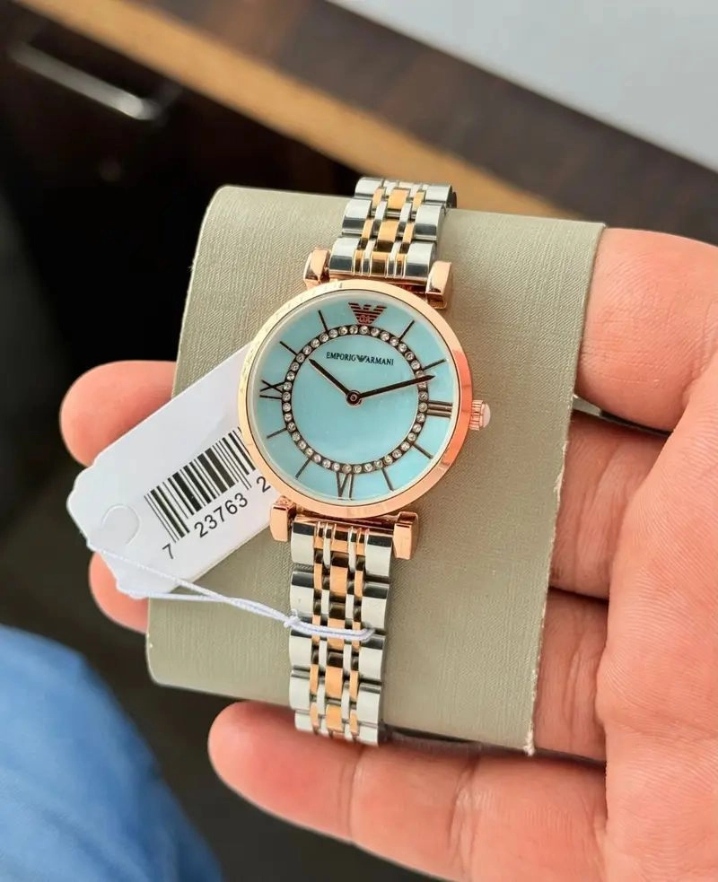 Emporio Armani Turquoise Blue Dial 5