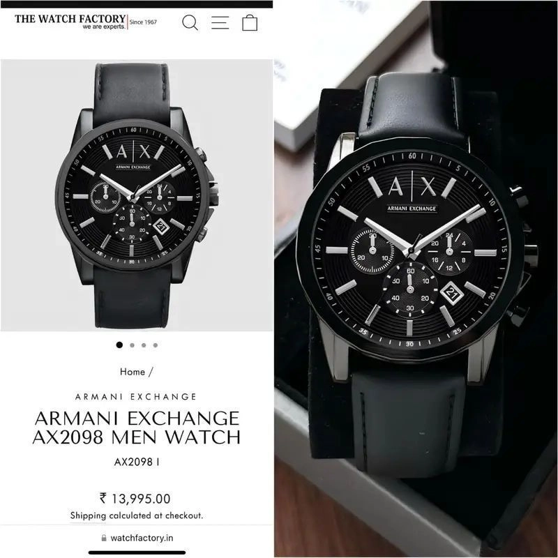 Armani Exchange AX2098 Black 5