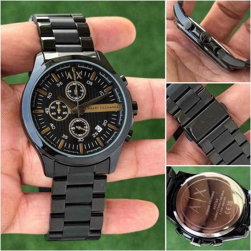 Armani Exchange Black Matte Chronograph 5