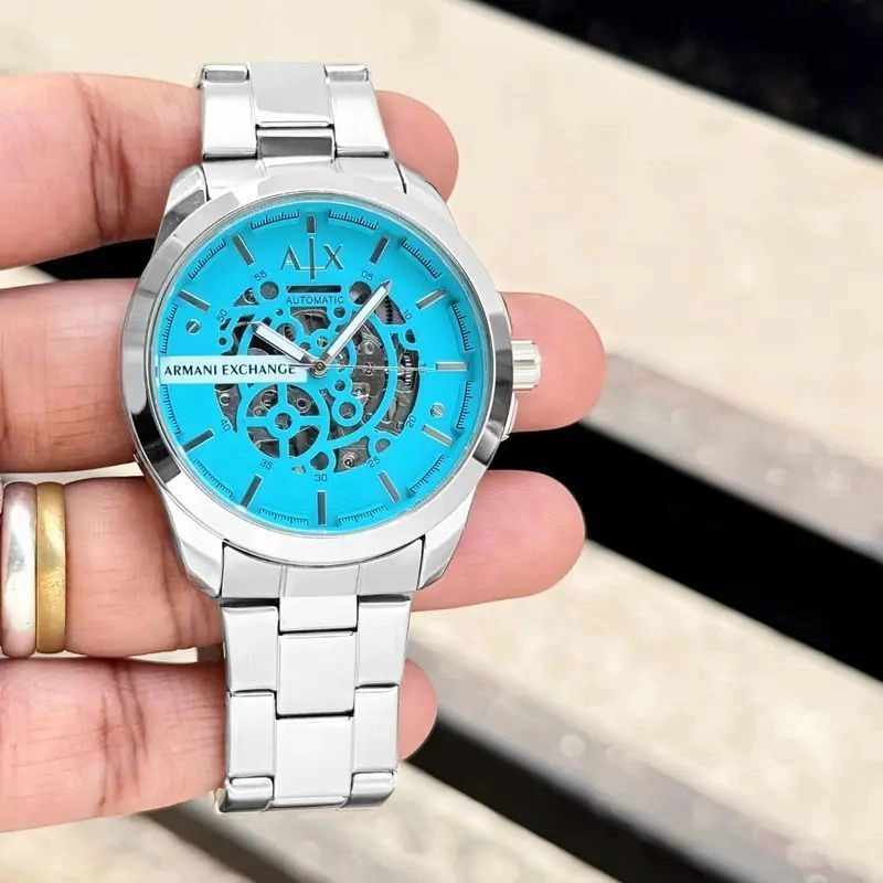 Armani Exchange Hampton Tiffany Blue Dial 3