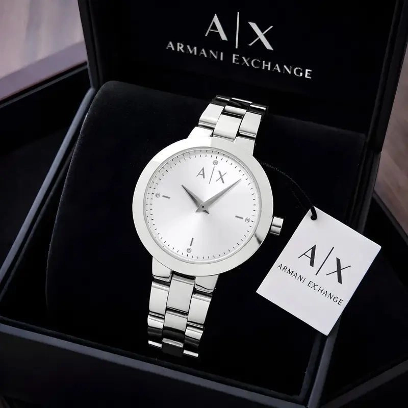 Armani Exchange White Sunray Dial 1