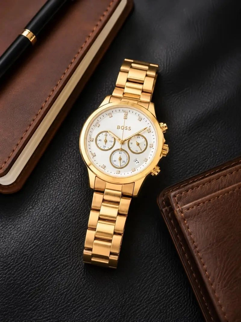 Boss Gold-Tone Quartz 3