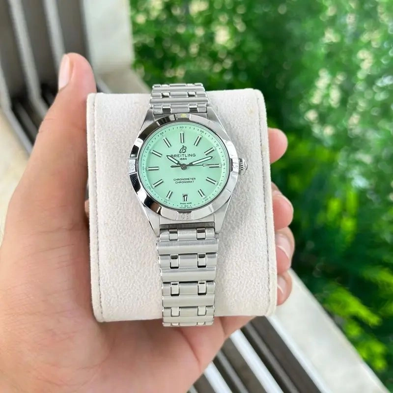 Breitling Chronomat Green Dial Quartz 1
