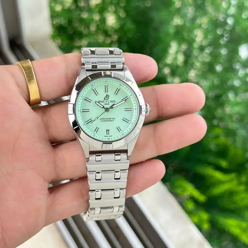 Breitling Chronomat Green Dial Quartz 3