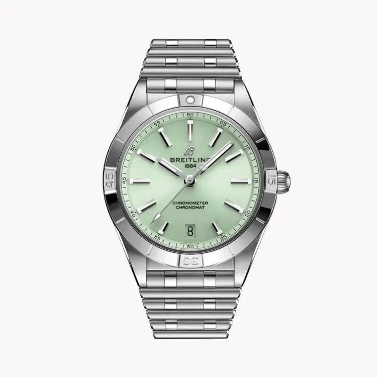 Breitling Chronomat Green Dial Quartz 4