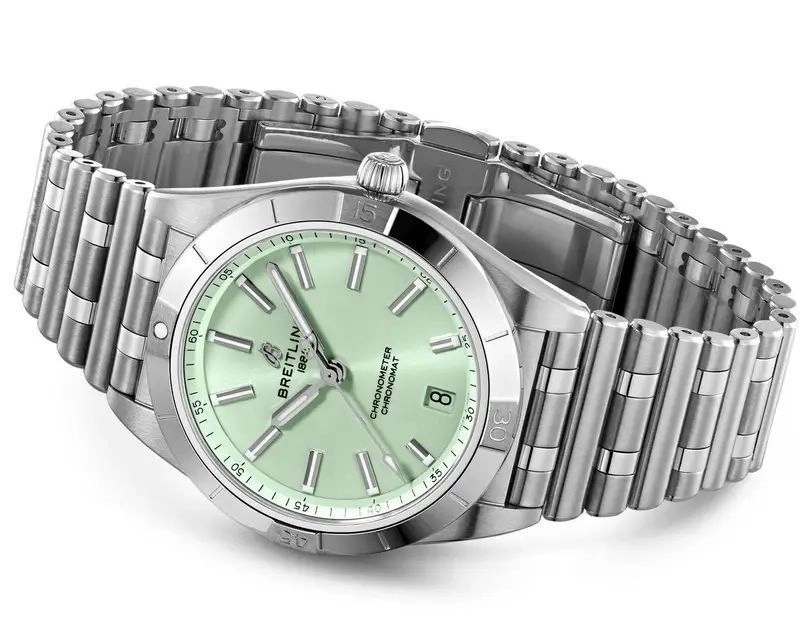 Breitling Chronomat Green Dial Quartz 5