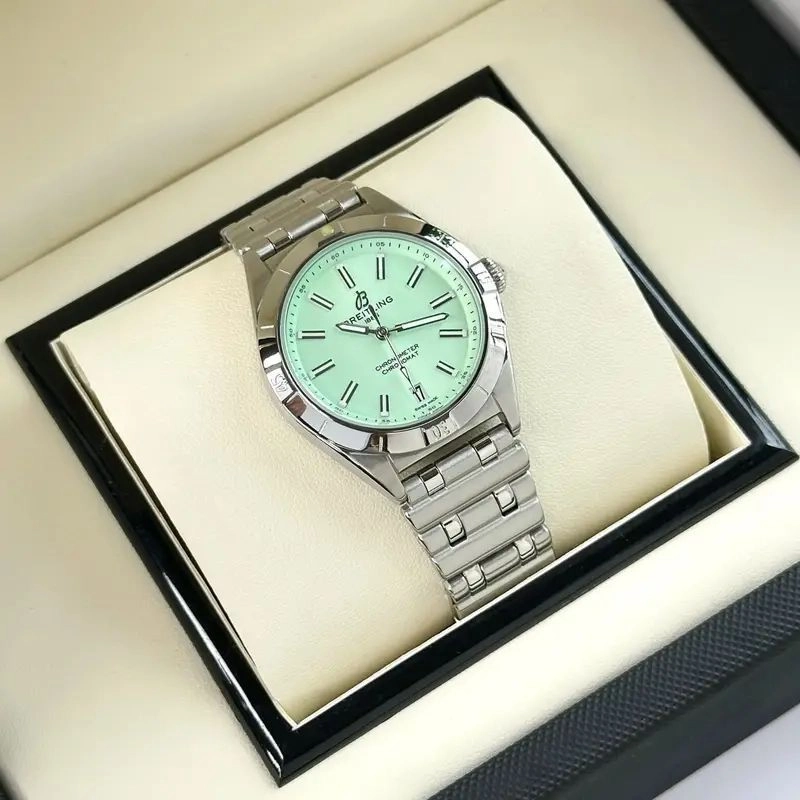 Breitling Chronomat Green Dial Quartz 6