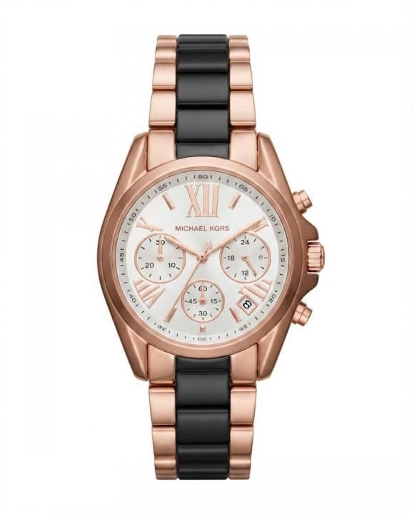 Michea_l kors bradeshaw two tone black White Dial