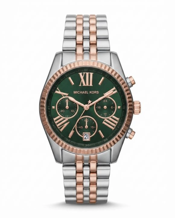 Michea_l kors Lexington Mk8602 Two Tone Green Dial