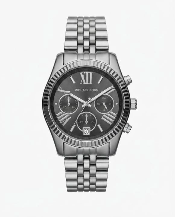 Michea_l kors Lexington Mk8602 Silver Black Dial