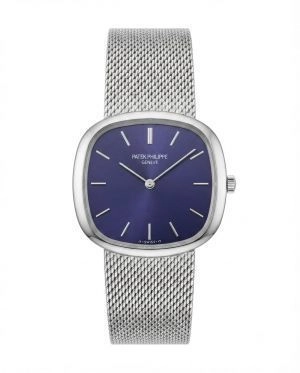 Patek philipe Ellipse Timepiece Silver Blue Dial