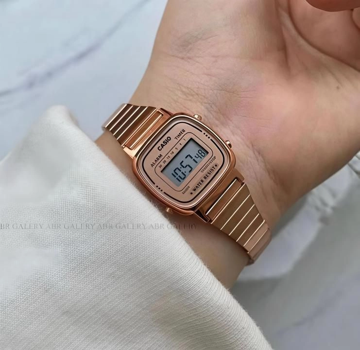 Casio Womens Vintage LA670 Copper 1