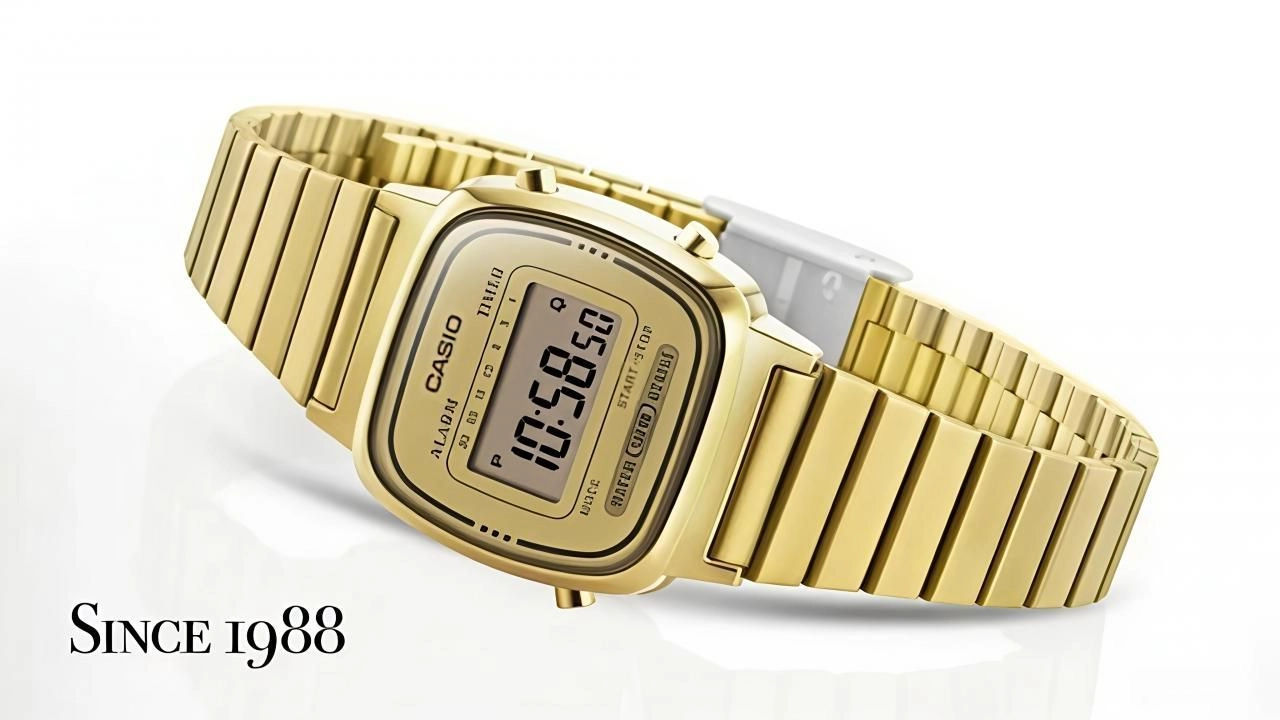 Casio Womens Vintage LA670 GOLD 1