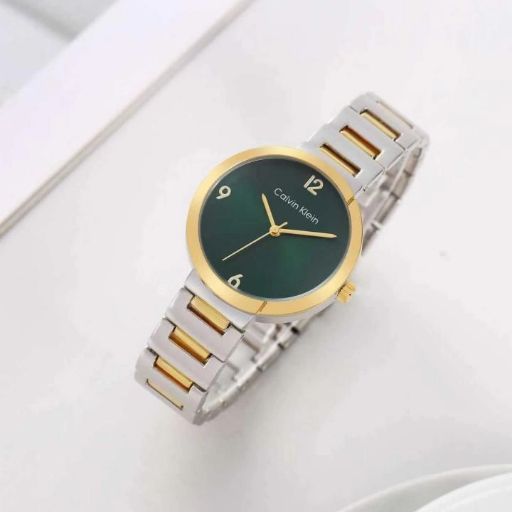 Calvin Kleii_n Eccentric 2Ton Gold Green