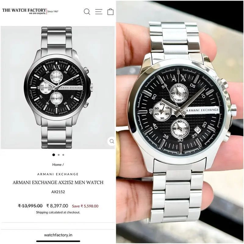 Armani Exchange AX2152 Black Dial Chrono 2