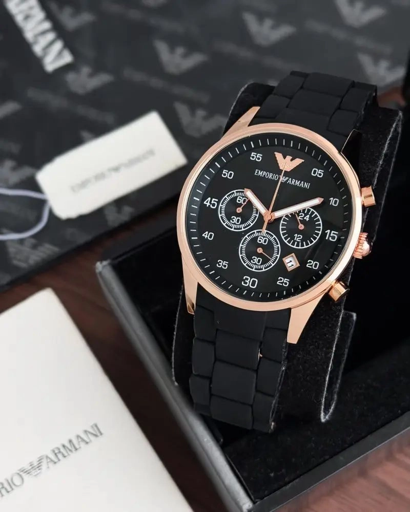 Emporio Armani Chronograph 42mm Black Quartz 1