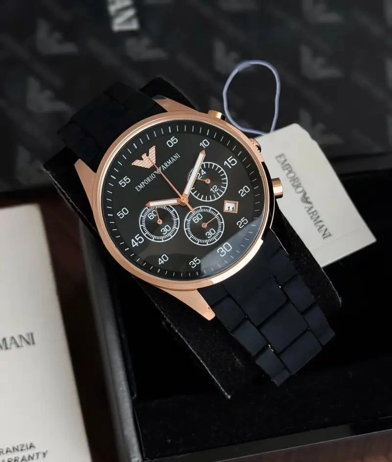 Emporio Armani Chronograph 42mm Black Quartz 6