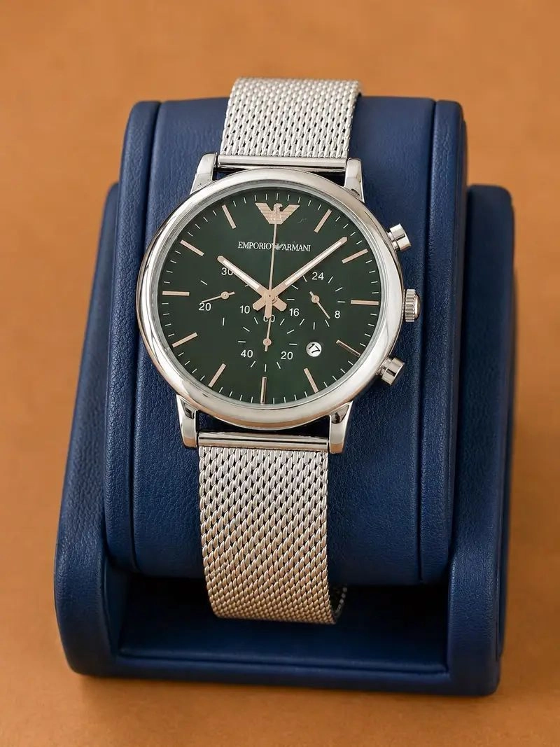 Emporio Armani Green Sunburst Dial Quartz 1