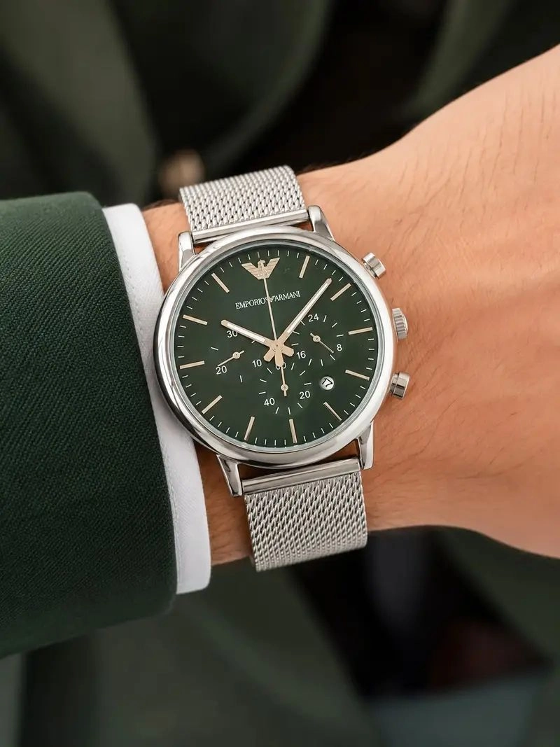 Emporio Armani Green Sunburst Dial Quartz 2