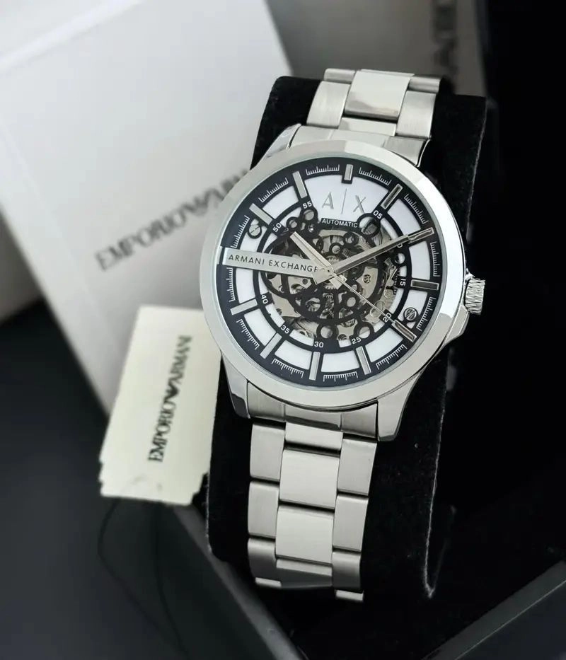 Armani Exchange White & Blue Dial 1