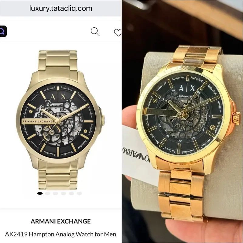 Armani Exchange Modern Automatic Gold Tone 2
