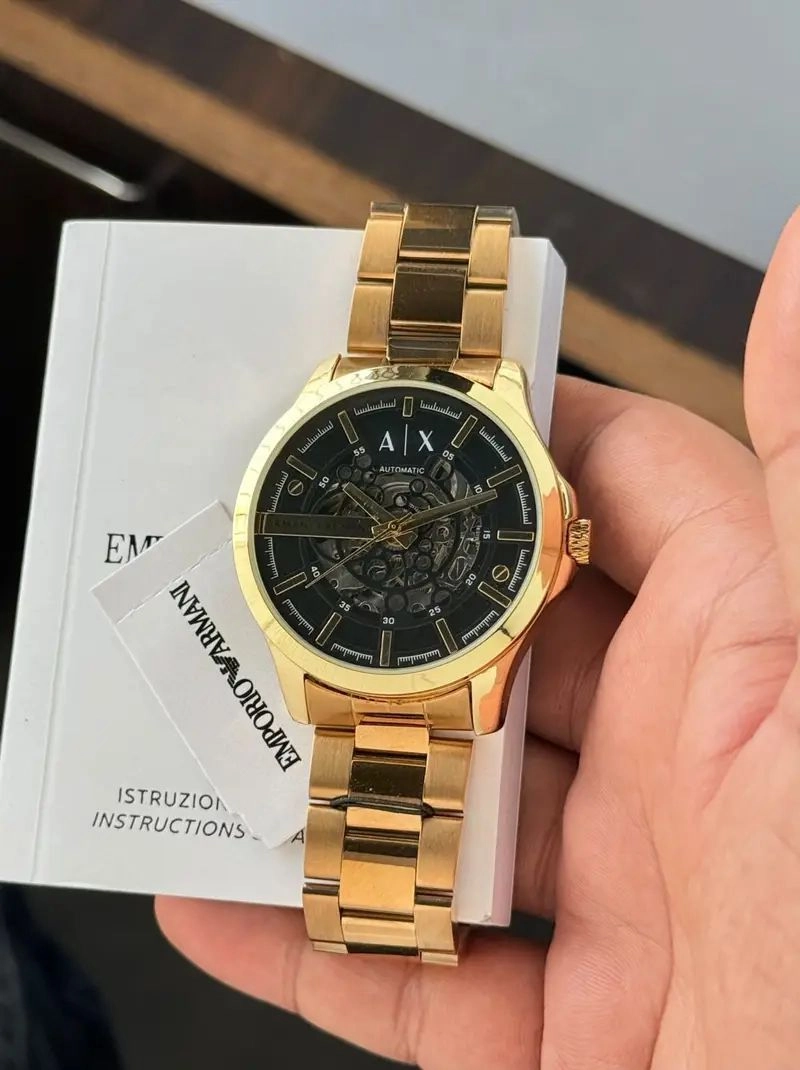 Armani Exchange Modern Automatic Gold Tone 3