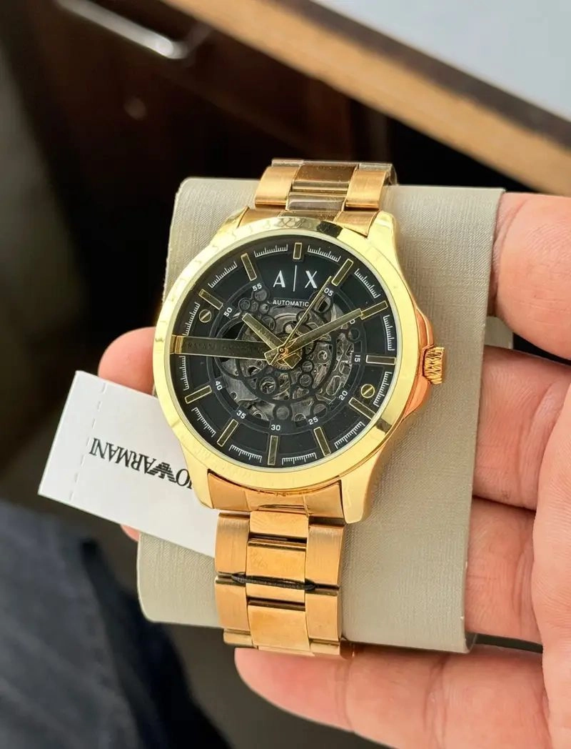 Armani Exchange Modern Automatic Gold Tone 4