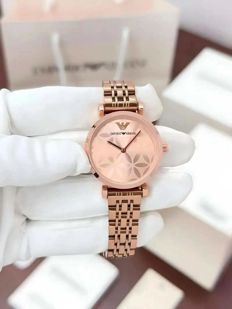 Emporio Armani Slim Rose Gold Dial 1