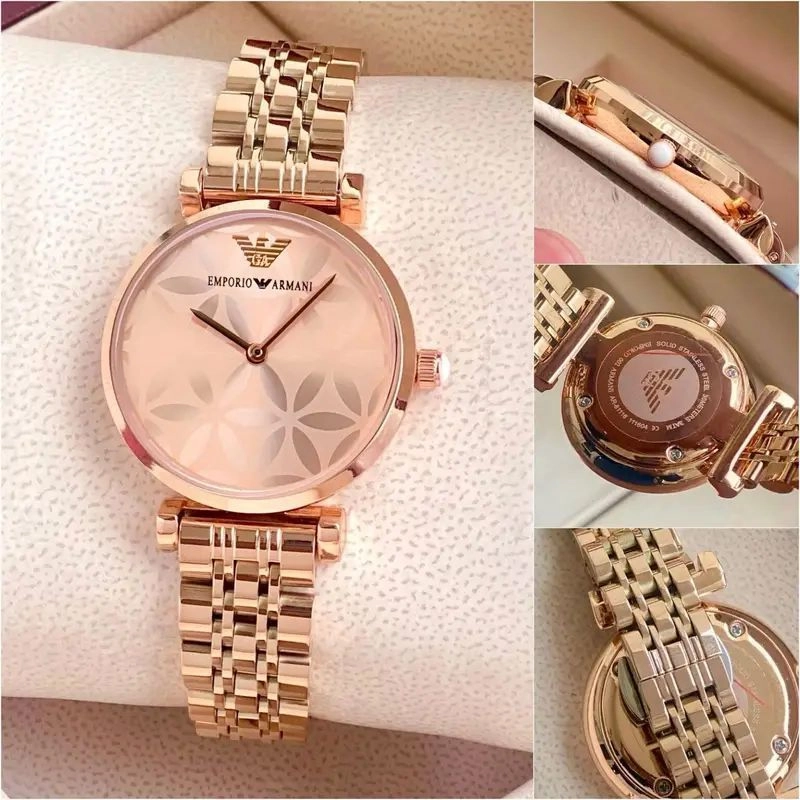 Emporio Armani Slim Rose Gold Dial 3