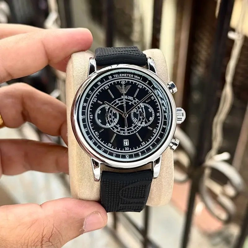 Emporio Armani Black Quartz Chronograph 1