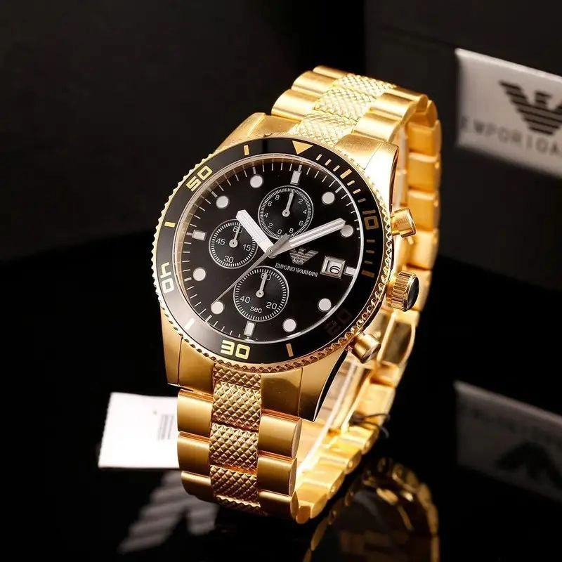 Emporio Armani Black Dial Chronograph 2
