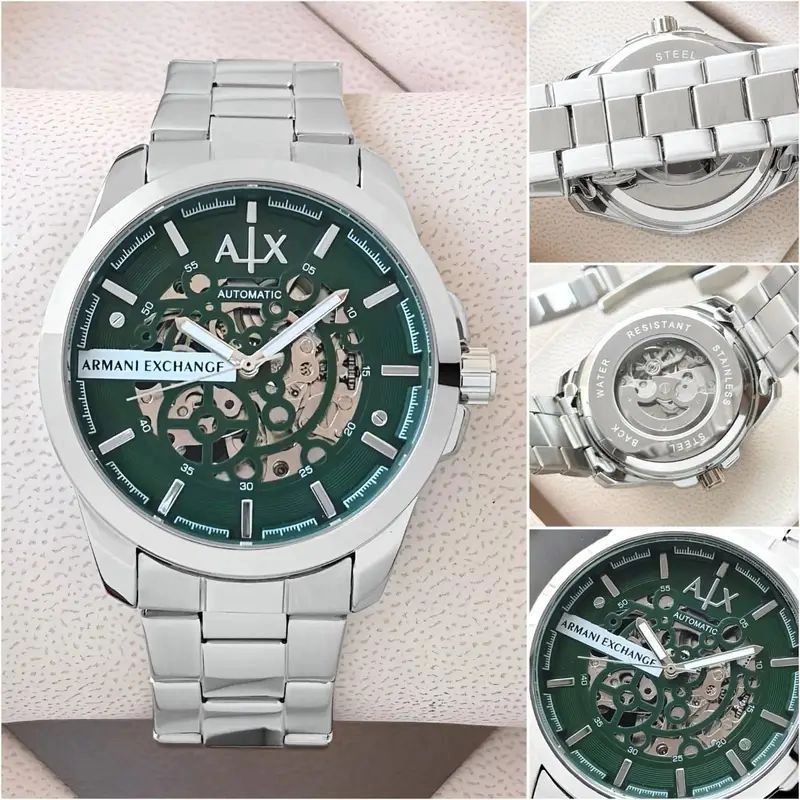 Armani Exchange Hampton Green Skeleton Dial 2