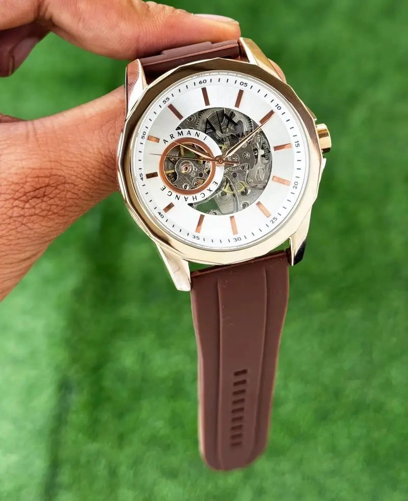 Armani Exchange Automatic Brown Strap 1