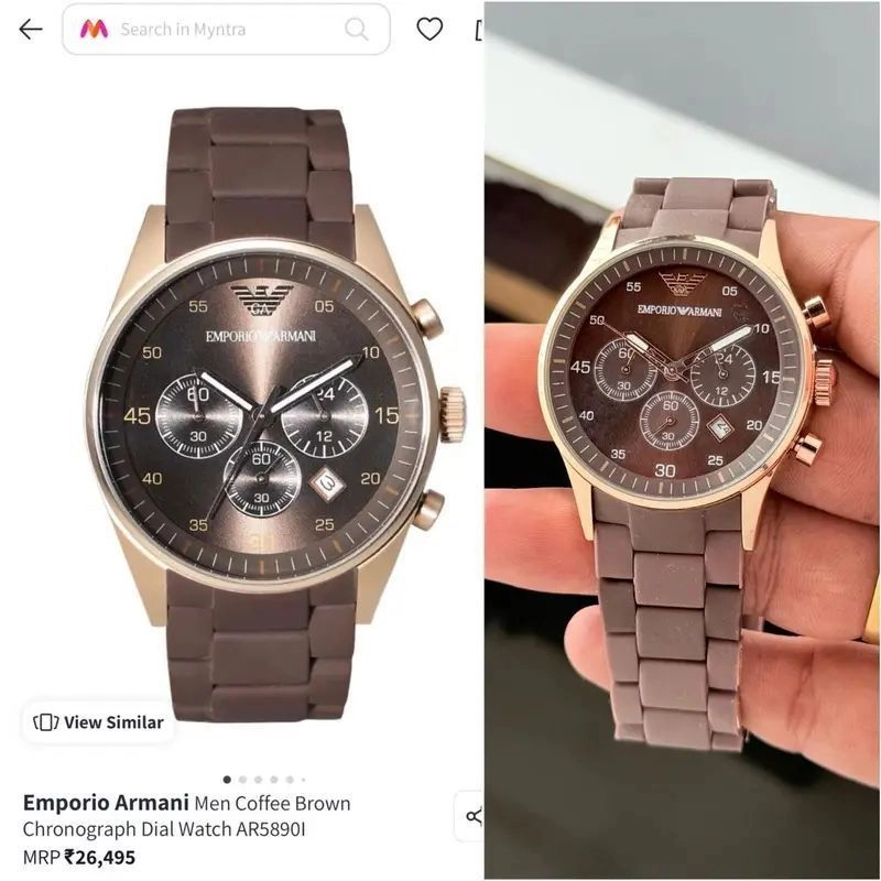 Emporio Armani Brown Dial 3
