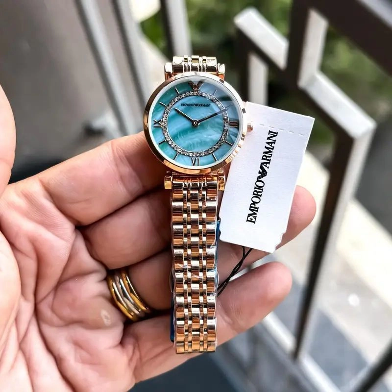 Emporio Armani Slim Blue Dial 2