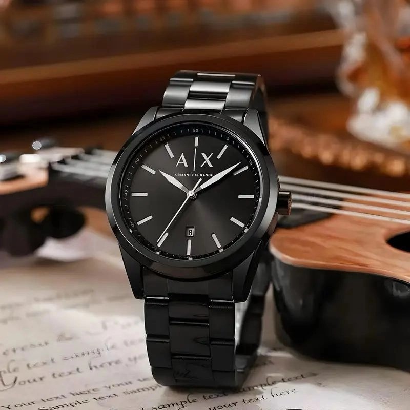 Armani Exchange Black Quartz 1
