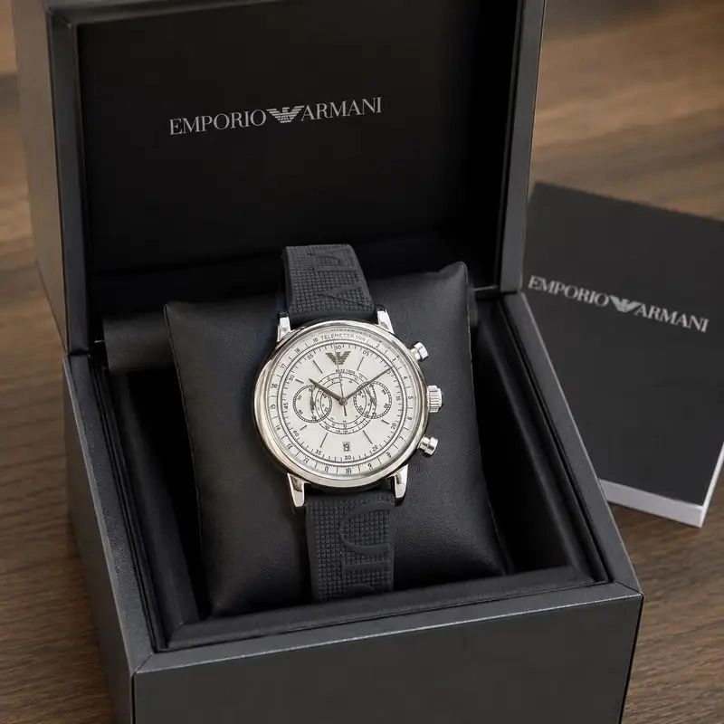 Emporio Armani Black Chronograph 2