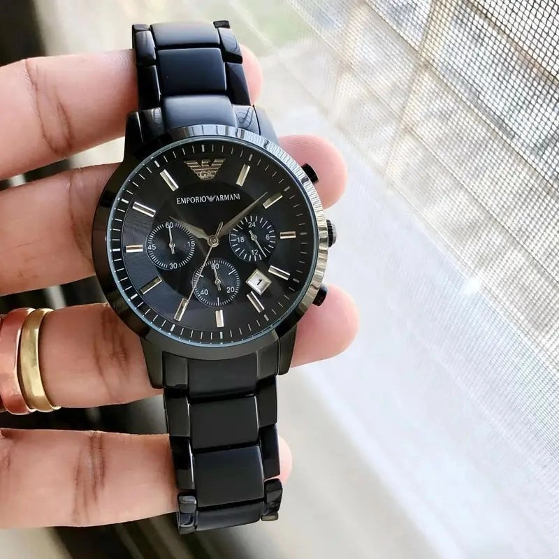 Emporio Armani Renato Black Chronograph 1