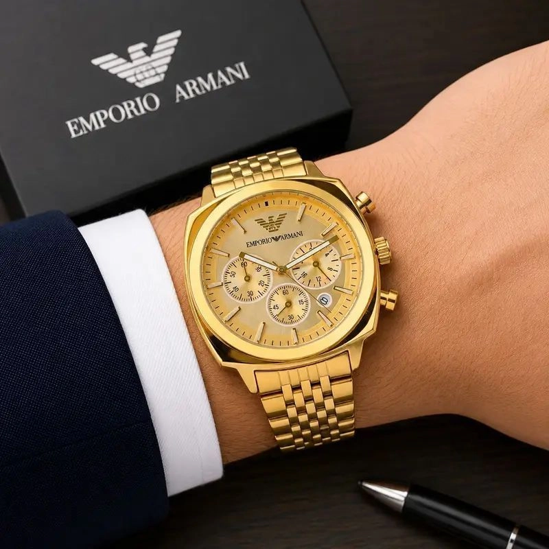 Emporio Armani Steel Classics Golden Dial 1