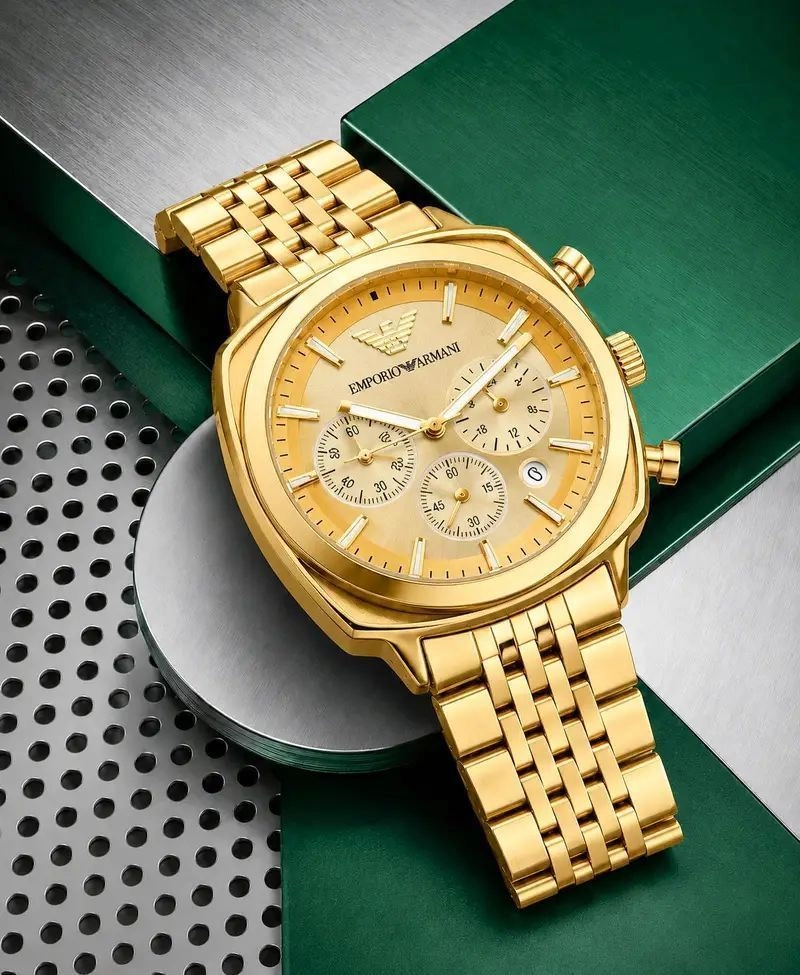 Emporio Armani Steel Classics Golden Dial 2