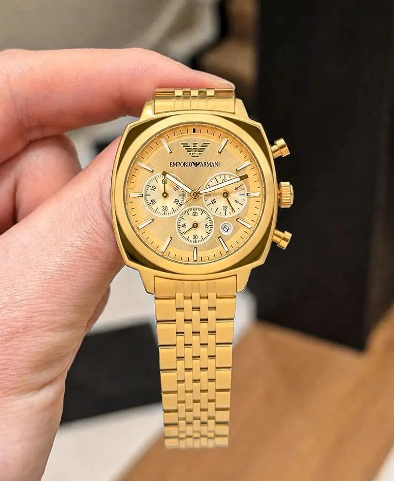 Emporio Armani Steel Classics Golden Dial 3