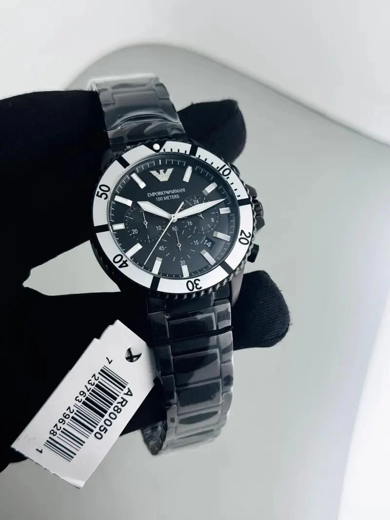 Emporio Armani AR80050 Black Chronograph 1