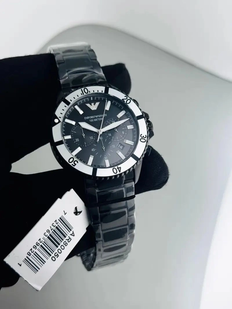 Emporio Armani AR80050 Black Chronograph 2