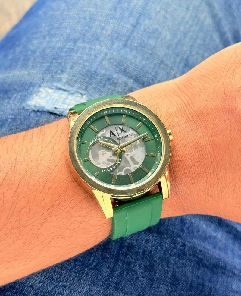 Armani Exchange Automatic Open Heart Green Edition 2