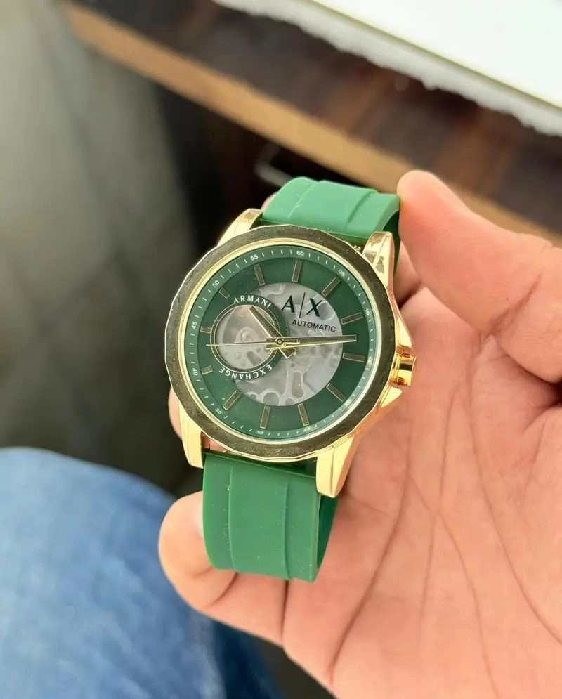 Armani Exchange Automatic Open Heart Green Edition 3