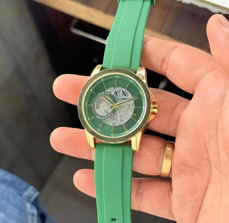 Armani Exchange Automatic Open Heart Green Edition 4