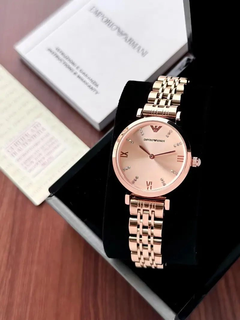 Emporio Armani Slim Rose Gold Analog 3