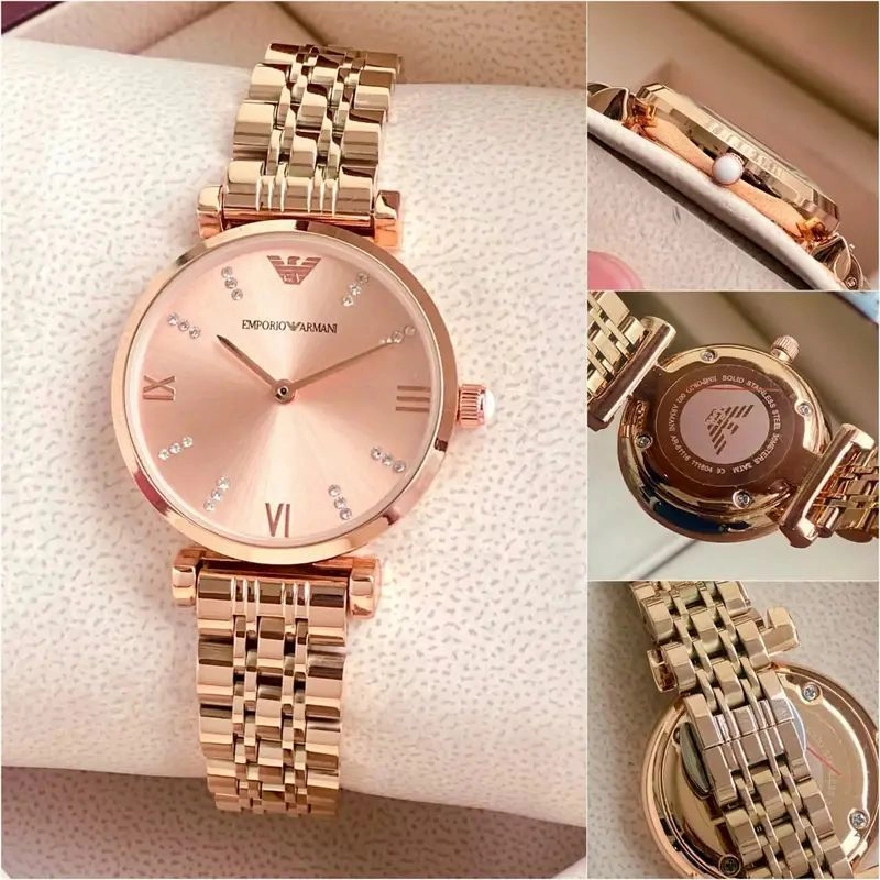 Emporio Armani Slim Rose Gold Analog 4