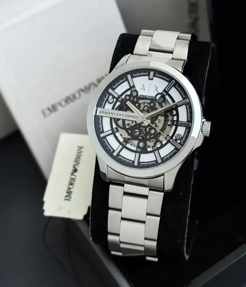Armani Exchange Silver Automatic 1