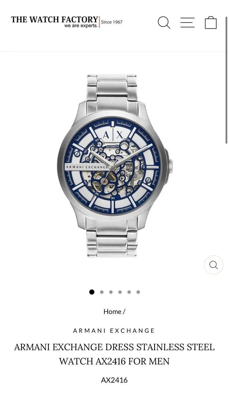 Armani Exchange Silver Automatic 4